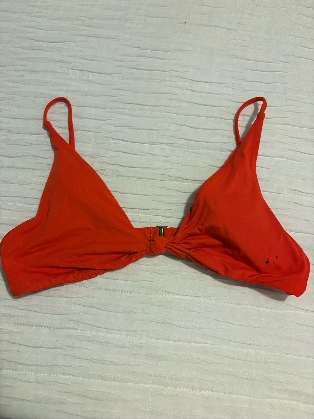 O’neill Blood Orange Knot-Front Bikini Top